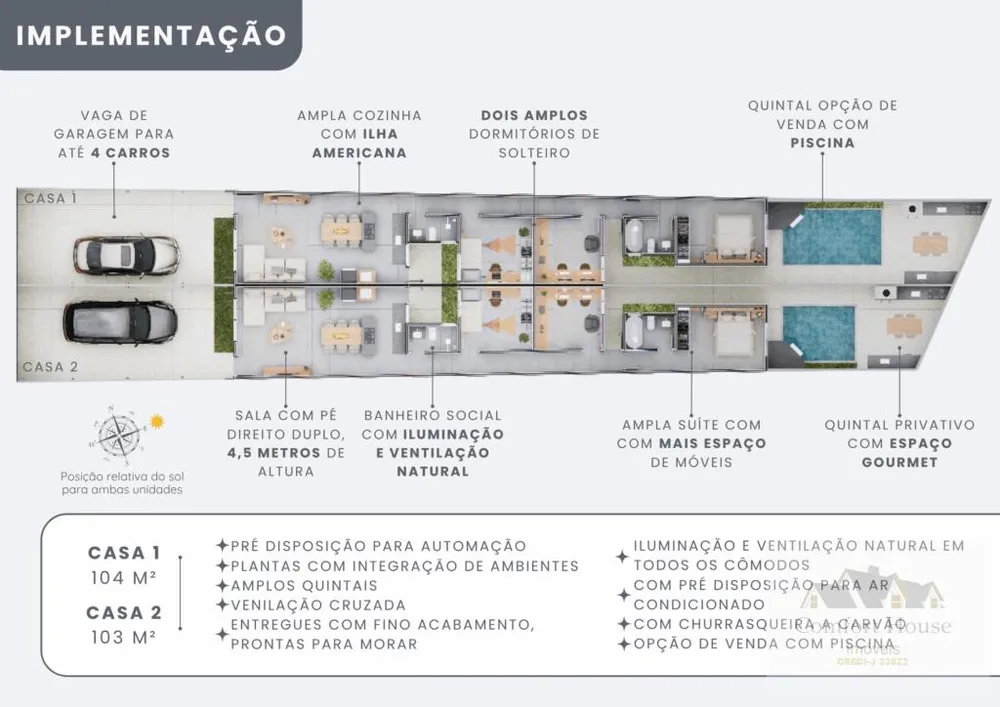 Casa, 3 quartos, 105 m² - Foto 13