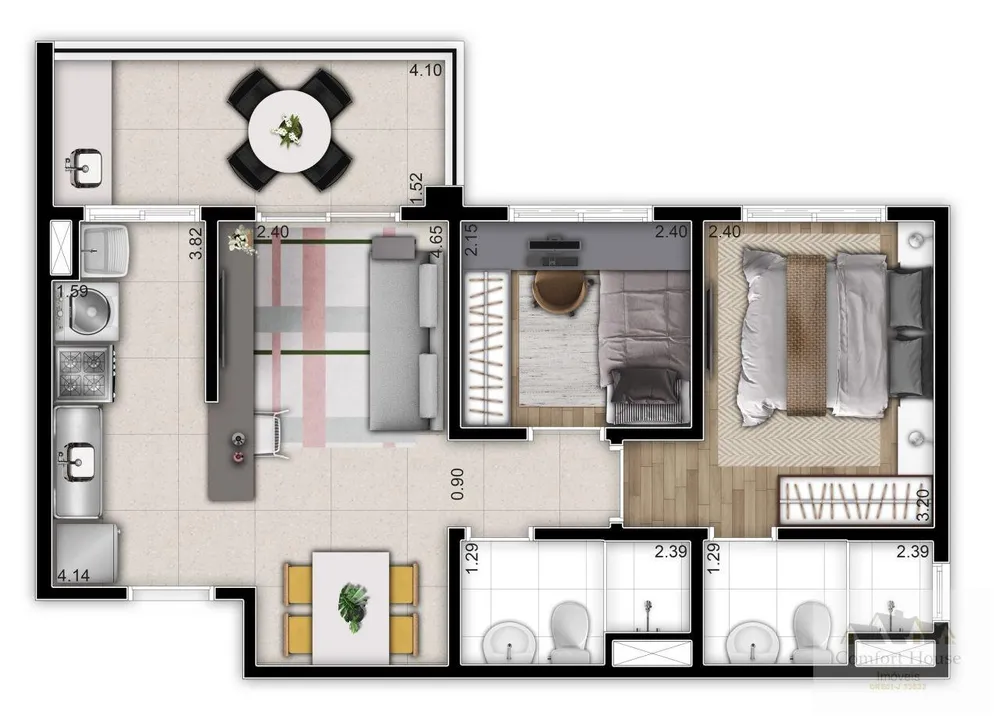 Apartamento, 3 quartos, 71 m² - Foto 15