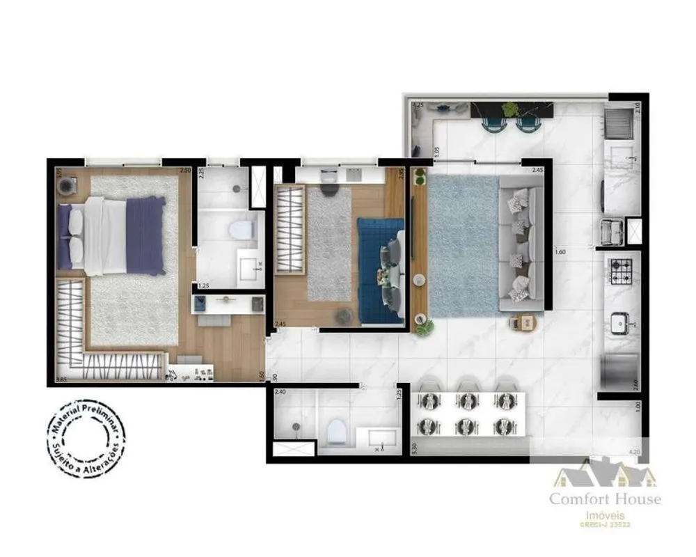 Apartamento, 2 quartos, 57 m² - Foto 15