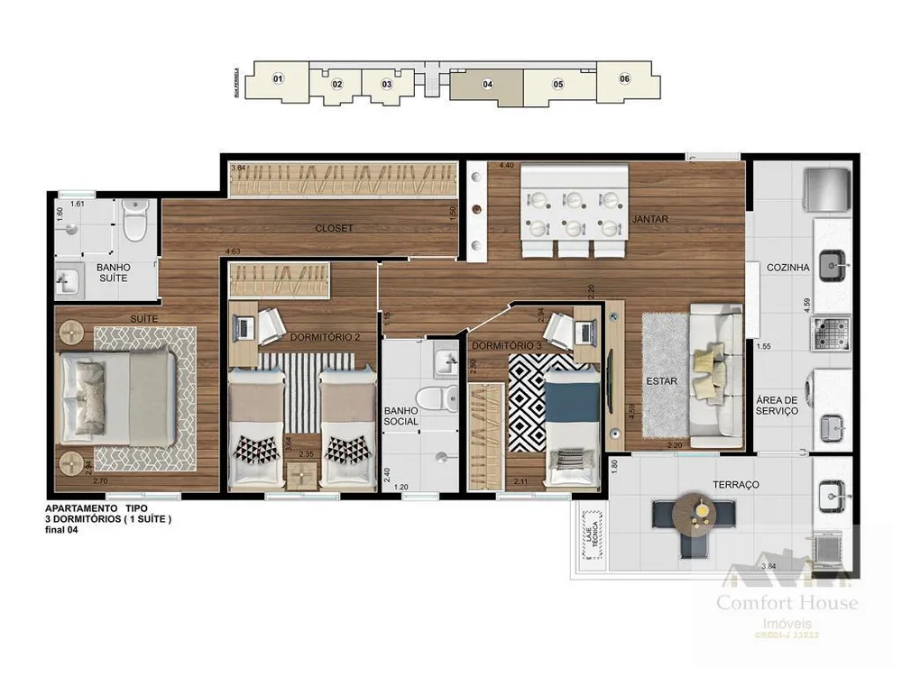 Apartamento, 3 quartos, 75 m² - Foto 15