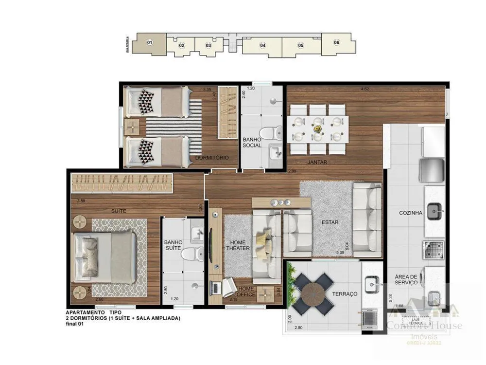 Apartamento, 3 quartos, 75 m² - Foto 14