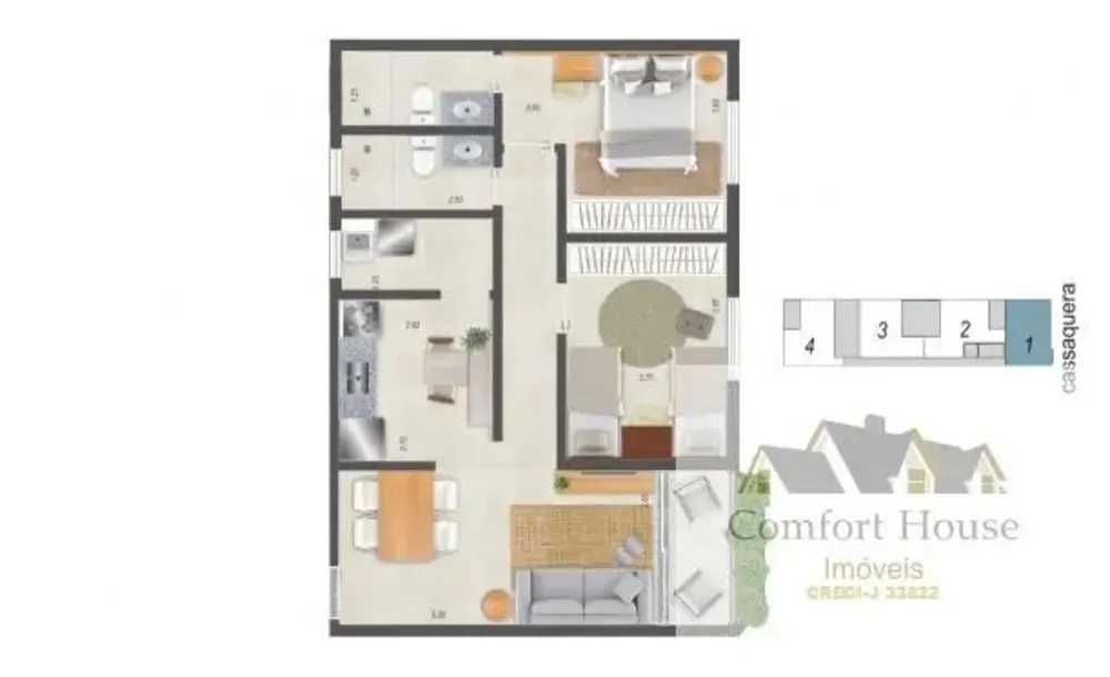 Apartamento, 2 quartos, 69 m² - Foto 16
