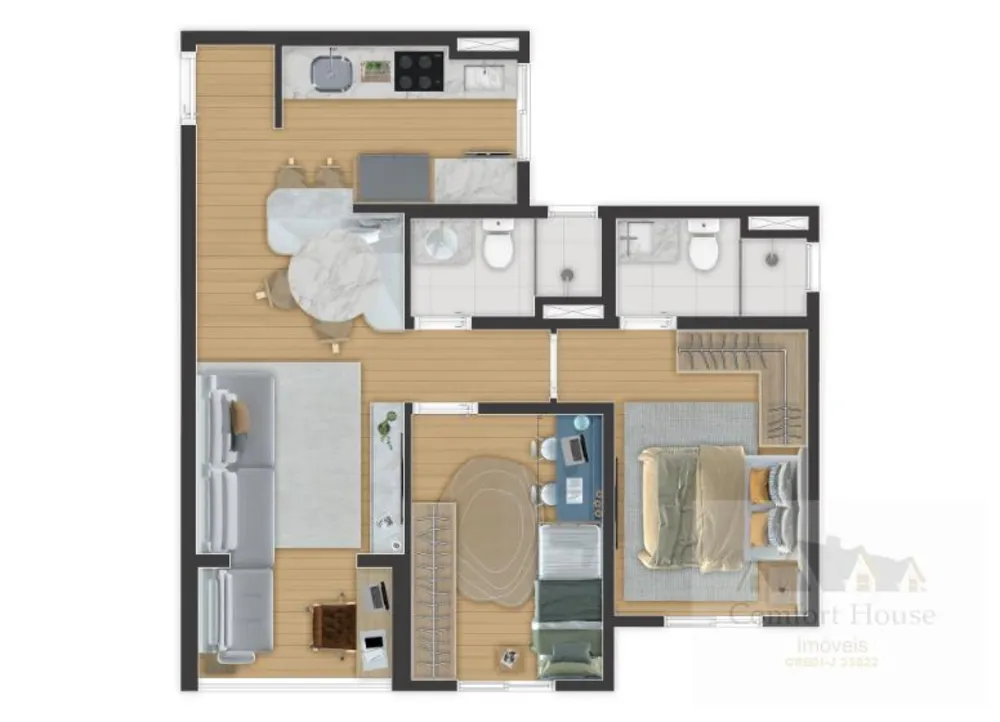 Apartamento, 2 quartos, 54 m² - Foto 15