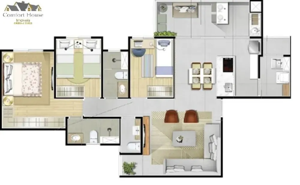 Apartamento, 3 quartos, 92 m² - Foto 8