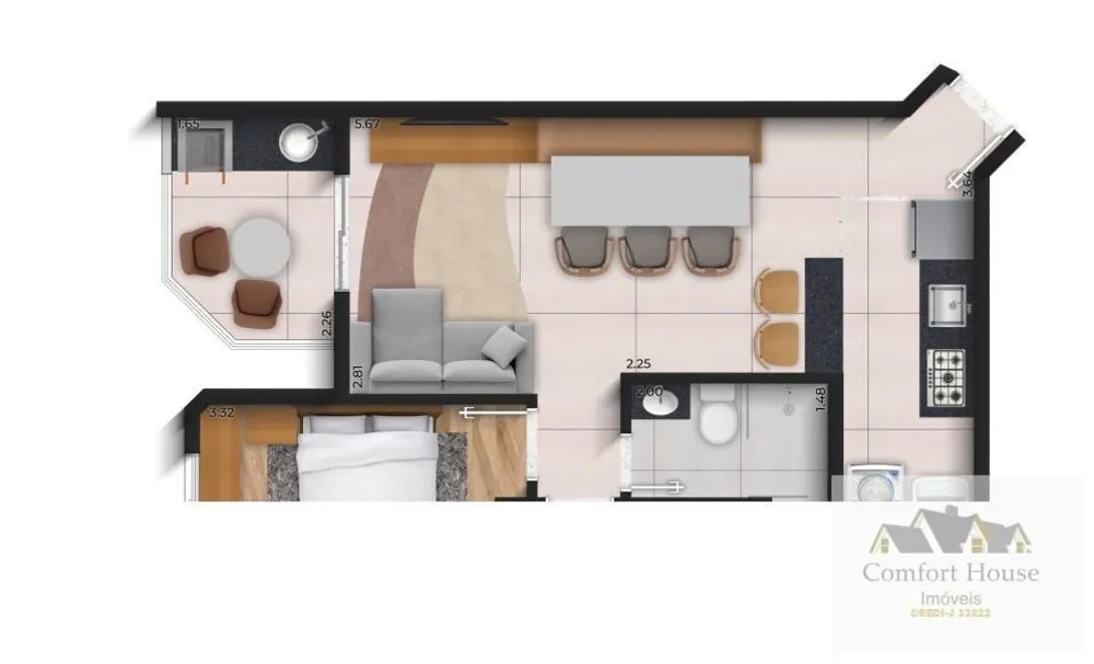 Apartamento, 2 quartos, 50 m² - Foto 5