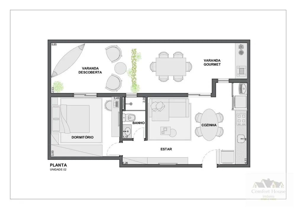Apartamento, 1 quarto, 37 m² - Foto 8