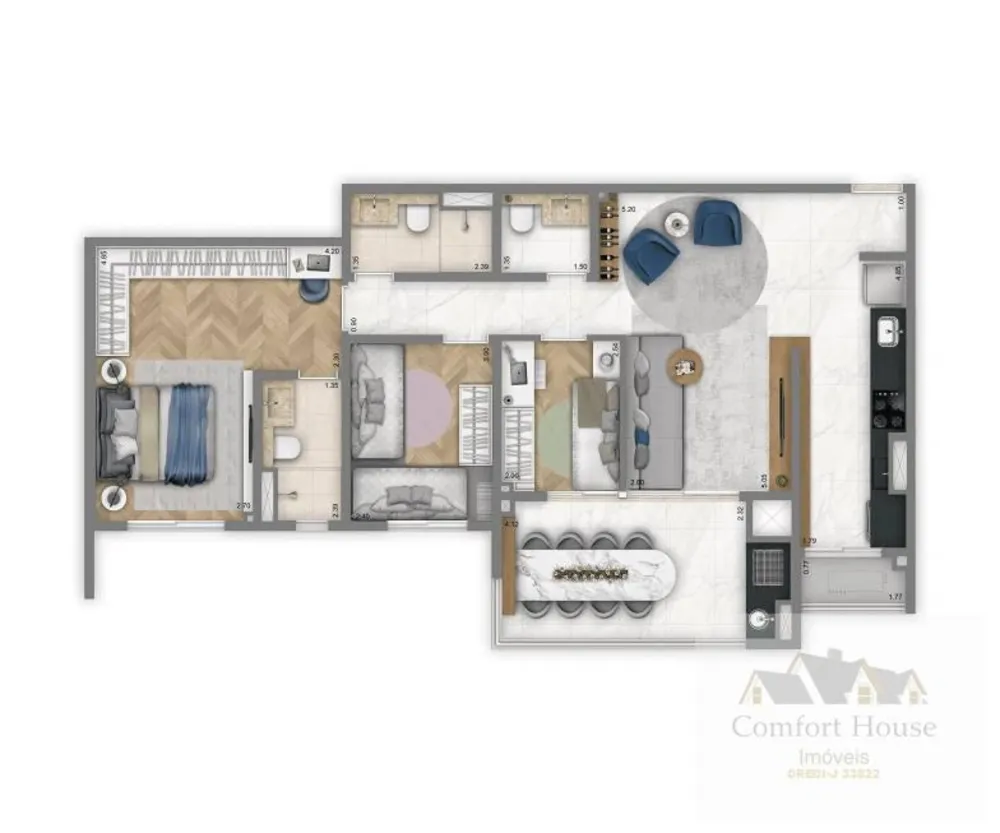 Apartamento, 3 quartos, 74 m² - Foto 12