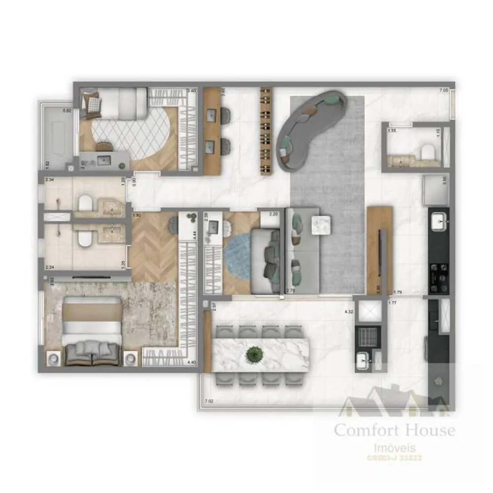 Apartamento, 3 quartos, 74 m² - Foto 8