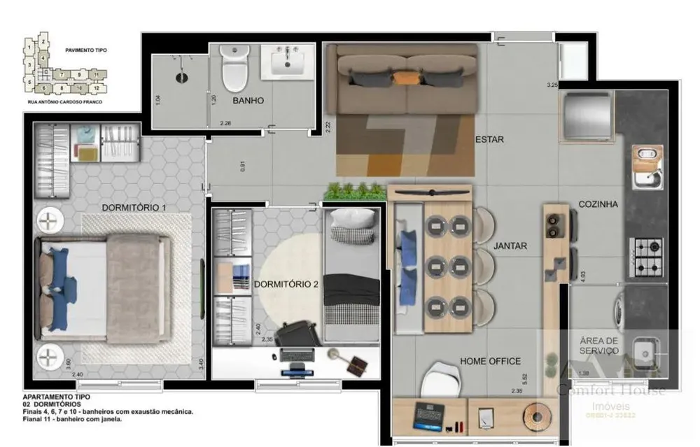 Casa, 2 quartos, 45 m² - Foto 9