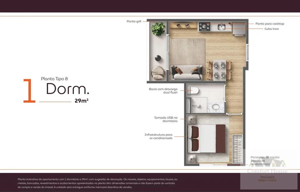 Apartamento, 2 quartos, 25 m² - Foto 6