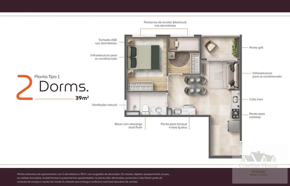 Apartamento, 2 quartos, 25 m² - Foto 13