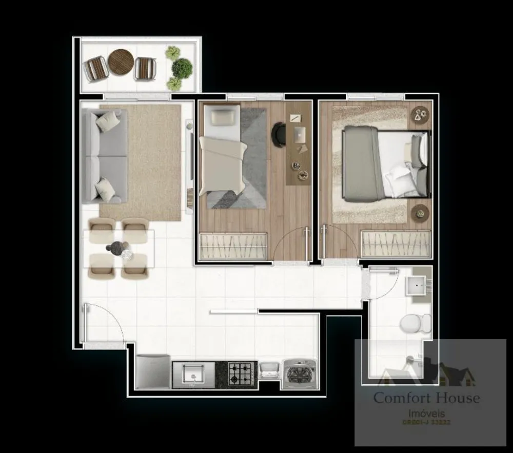 Apartamento, 2 quartos, 50 m² - Foto 11