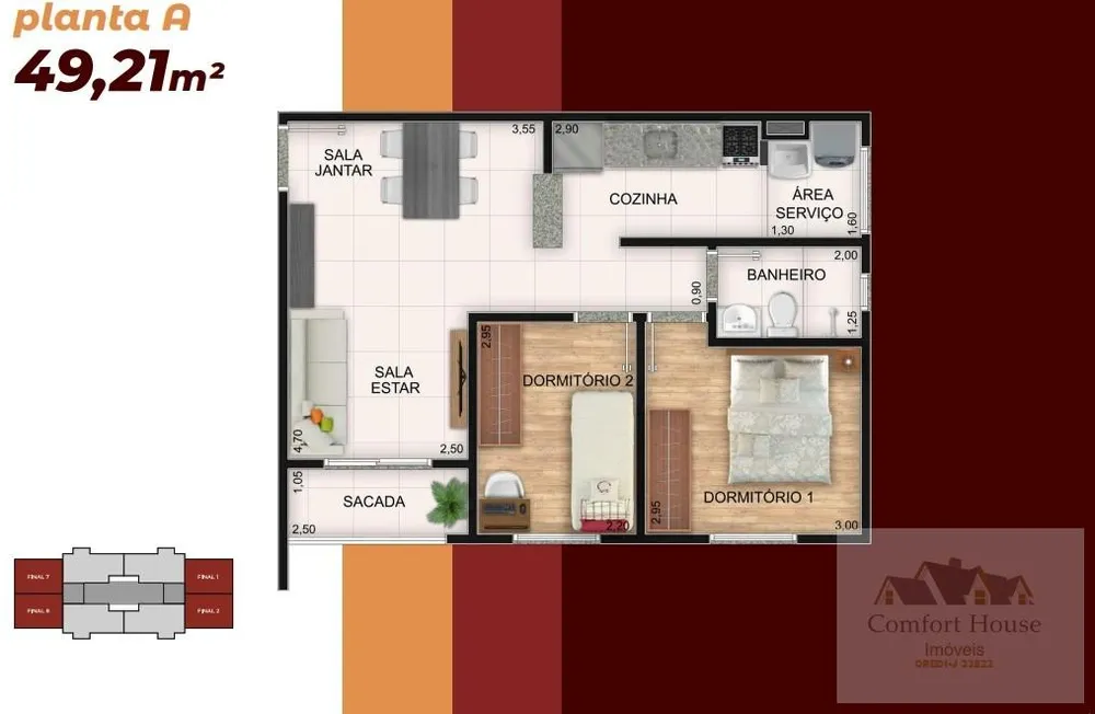 Apartamento, 2 quartos, 48 m² - Foto 16