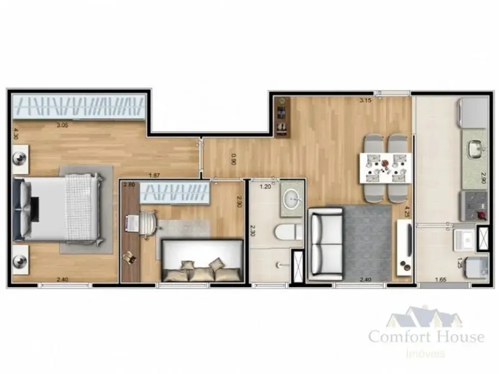 Apartamento, 2 quartos, 44 m² - Foto 11