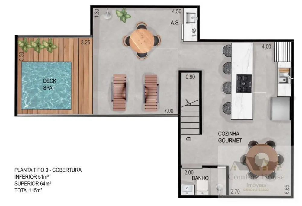 Cobertura, 2 quartos, 115 m² - Foto 11