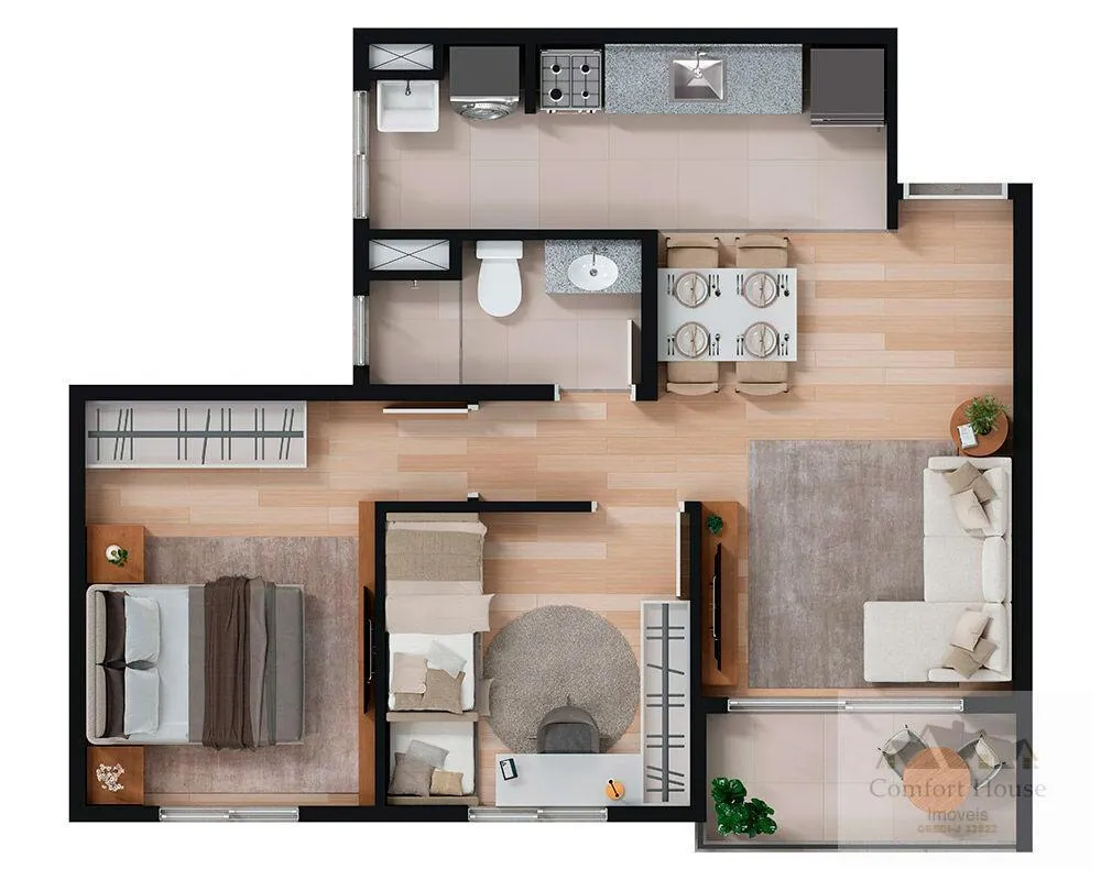 Casa, 2 quartos, 44 m² - Foto 16
