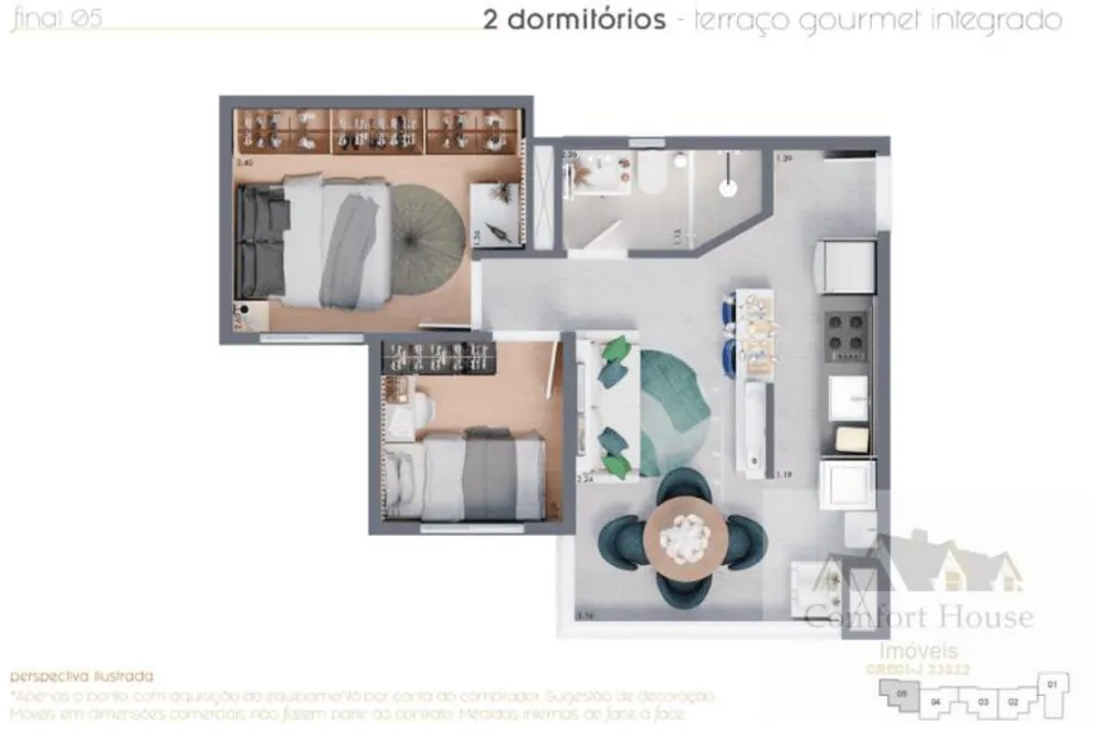 Casa, 2 quartos, 37 m² - Foto 15