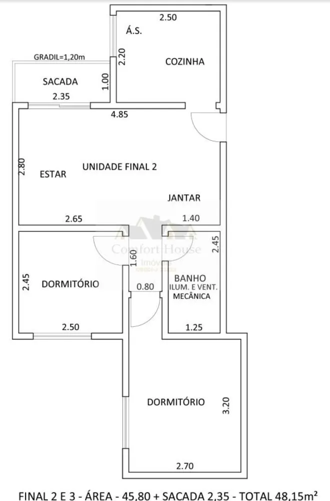 Apartamento, 2 quartos, 48 m² - Foto 5
