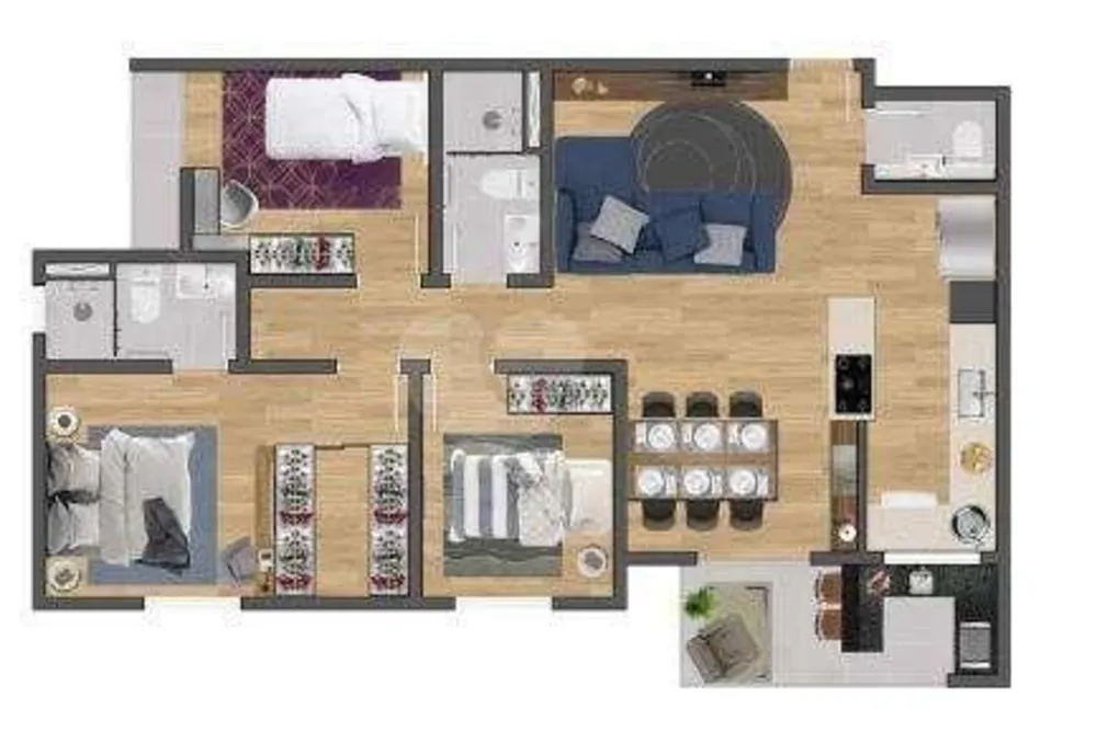 Apartamento, 3 quartos, 79 m² - Foto 8
