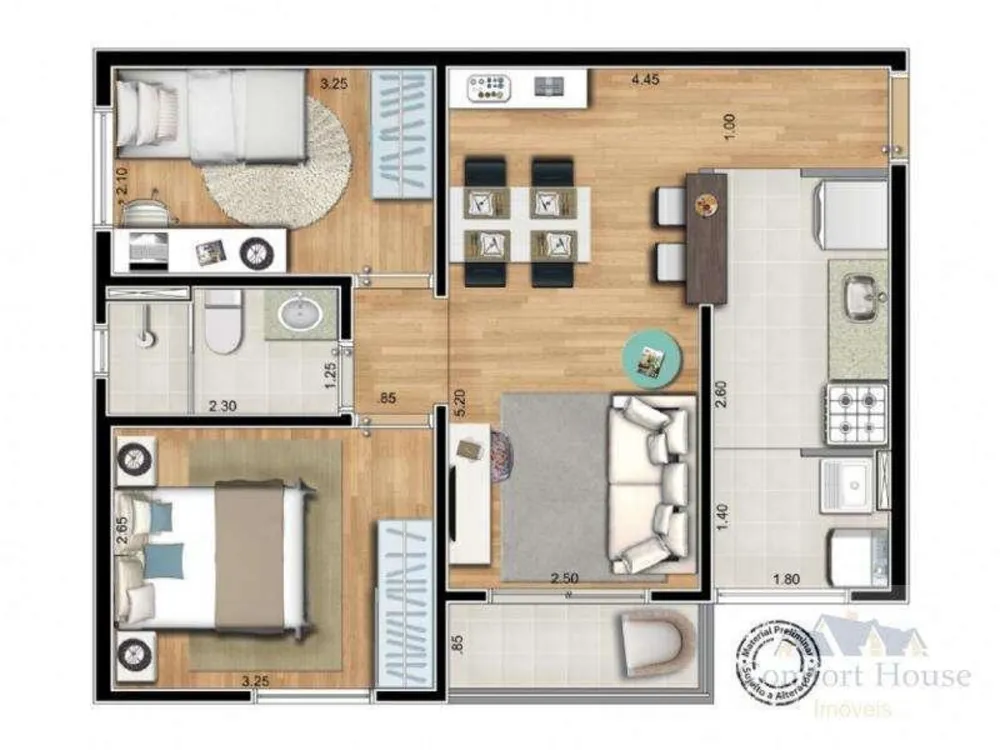 Apartamento, 1 quarto, 37 m² - Foto 8