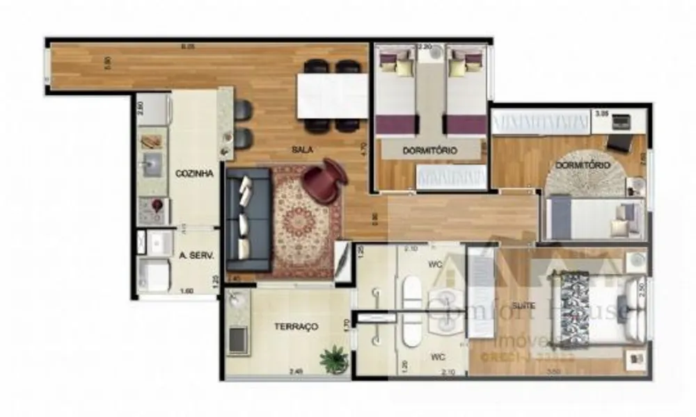 Apartamento, 3 quartos, 65 m² - Foto 16