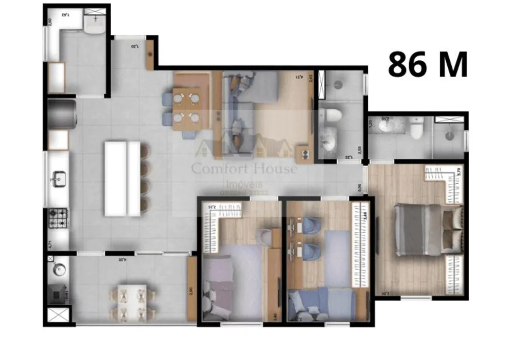 Apartamento, 3 quartos, 86 m² - Foto 16