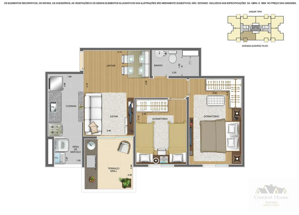 Apartamento, 2 quartos, 52 m² - Foto 16