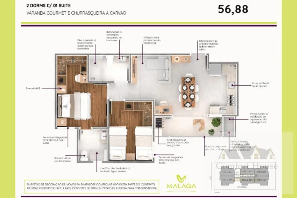 Apartamento, 2 quartos, 63 m² - Foto 16
