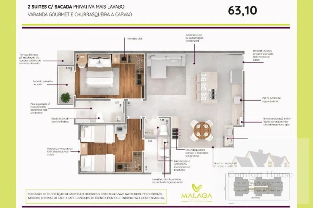 Apartamento, 2 quartos, 63 m² - Foto 15
