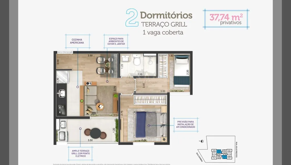 Apartamento, 2 quartos, 38 m² - Foto 10