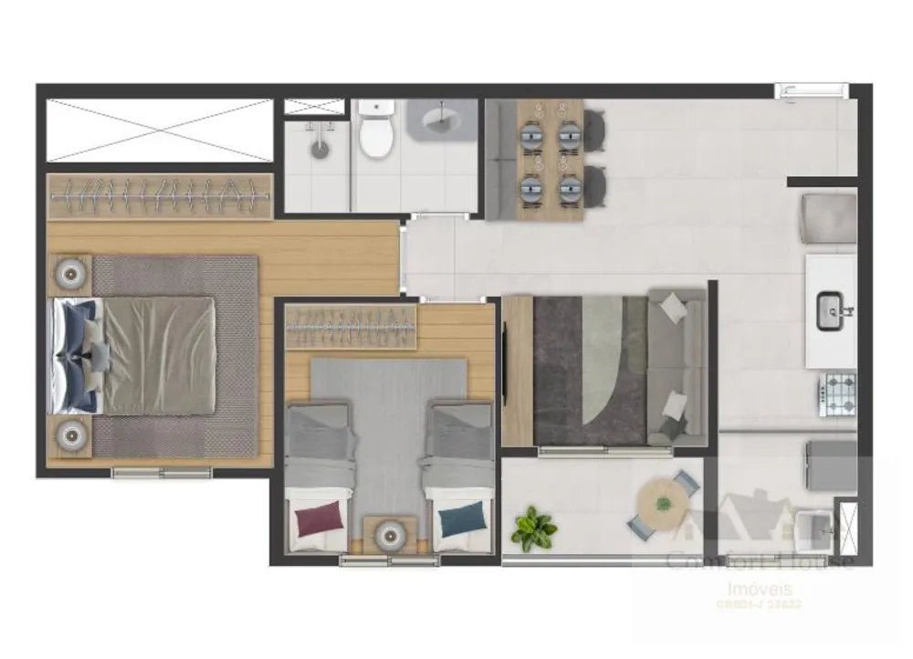 Apartamento, 1 quarto, 42 m² - Foto 10