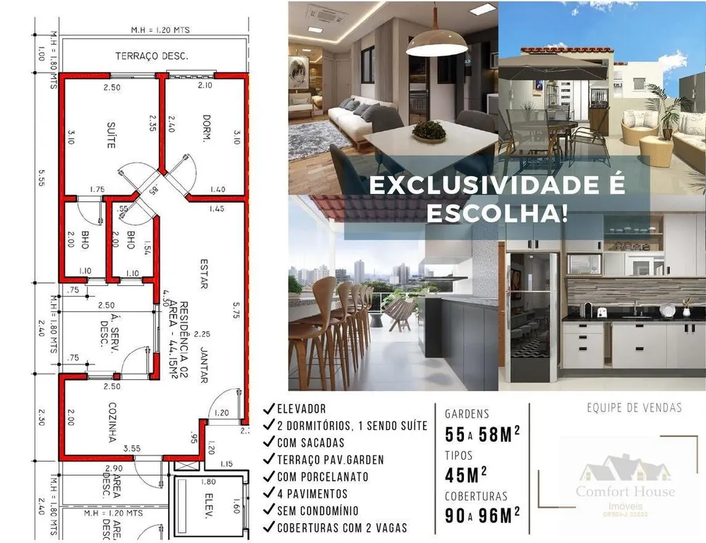 Apartamento, 2 quartos, 64 m² - Foto 3