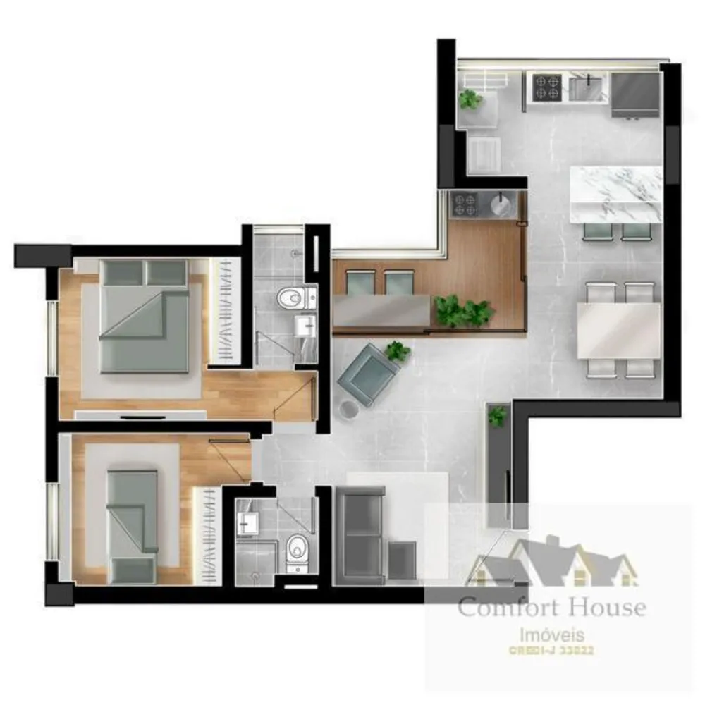 Apartamento, 2 quartos, 57 m² - Foto 11