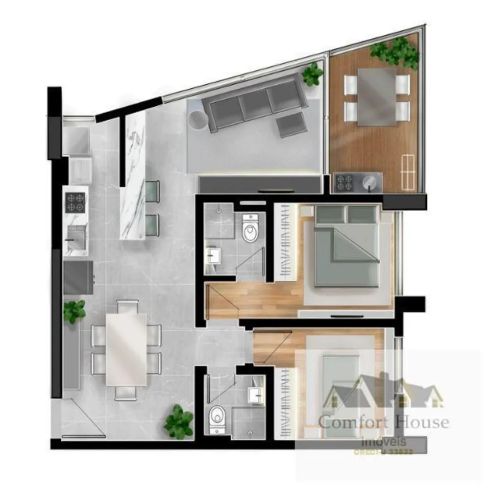 Apartamento, 2 quartos, 57 m² - Foto 12
