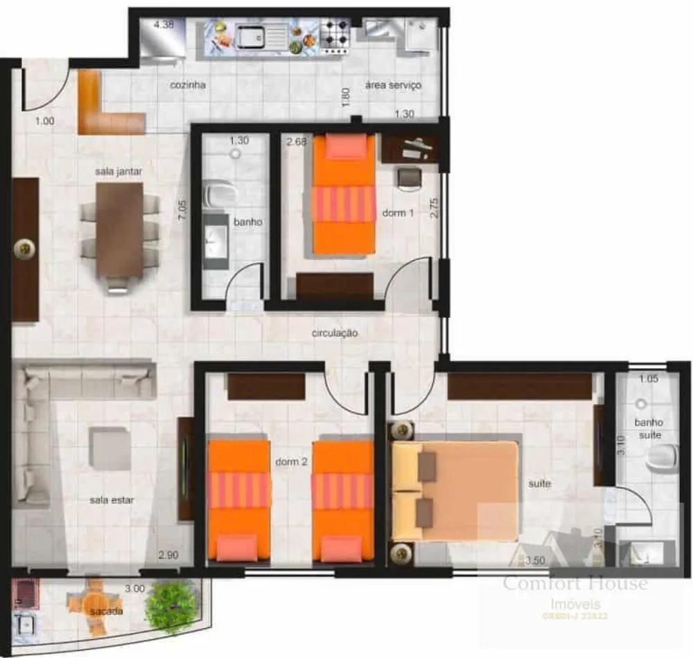 Apartamento, 3 quartos, 82 m² - Foto 12