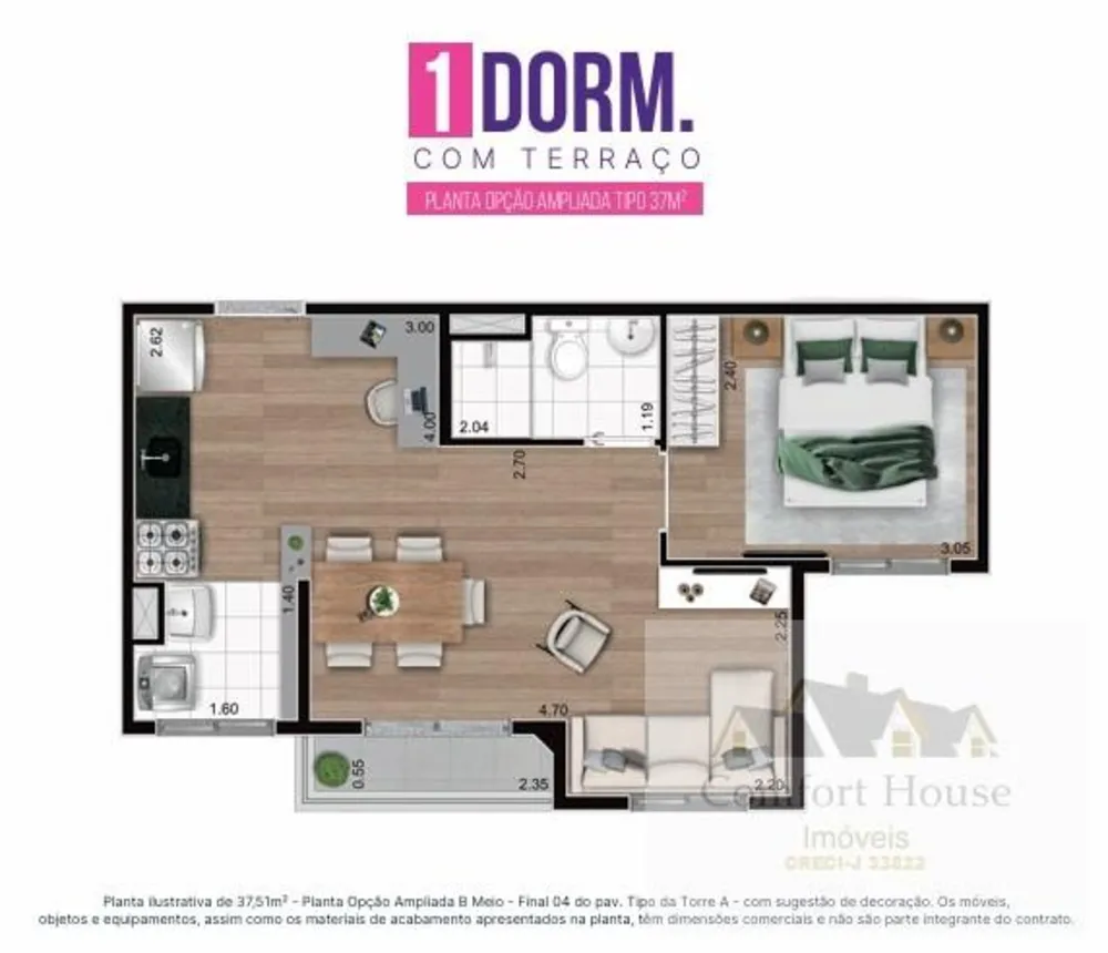 Apartamento, 2 quartos, 37 m² - Foto 11