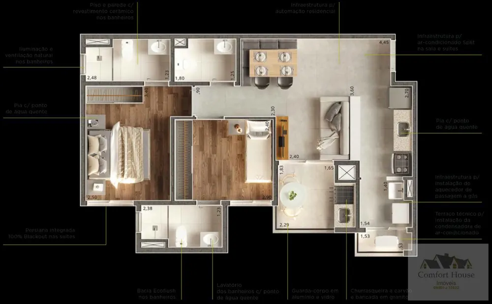 Apartamento, 2 quartos, 57 m² - Foto 16