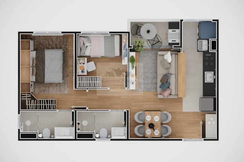Casa, 2 quartos, 47 m² - Foto 16