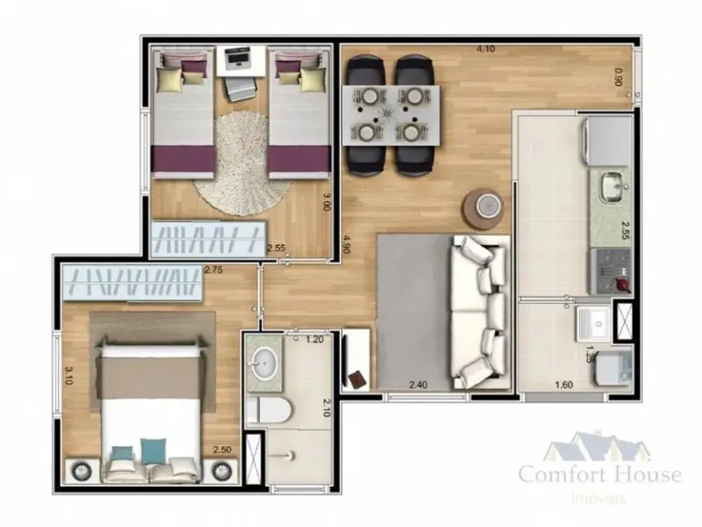 Apartamento, 3 quartos, 53 m² - Foto 15