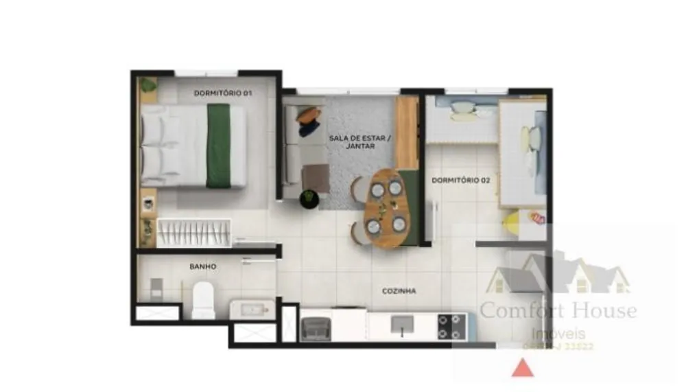 Apartamento, 2 quartos, 33 m² - Foto 12