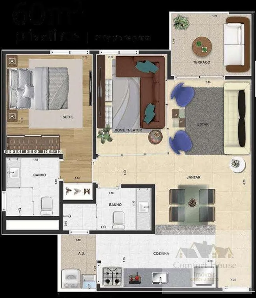 Apartamento, 2 quartos, 60 m² - Foto 12