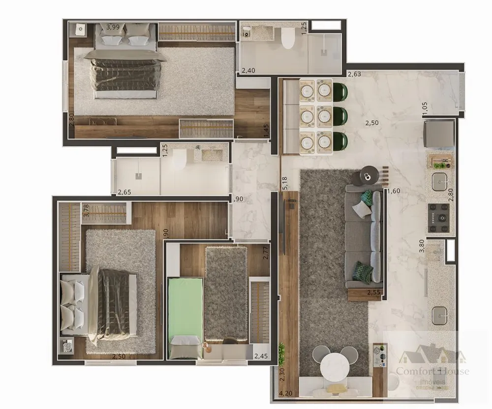 Apartamento, 3 quartos, 82 m² - Foto 16