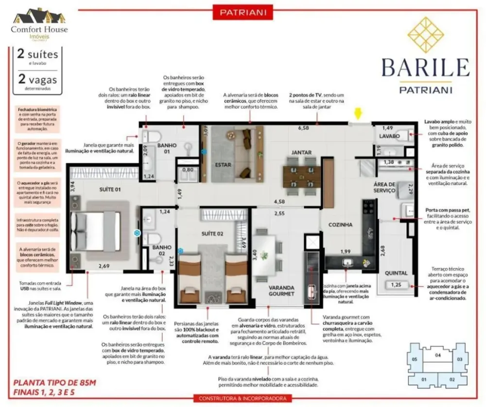 Apartamento, 2 quartos, 84 m² - Foto 9