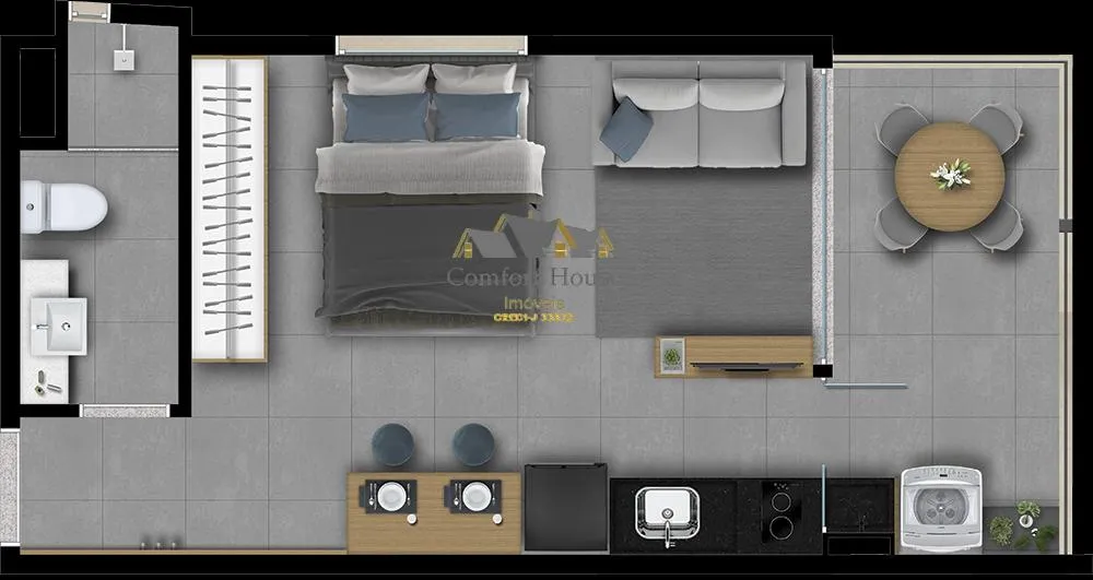 Apartamento, 1 quarto, 30 m² - Foto 16