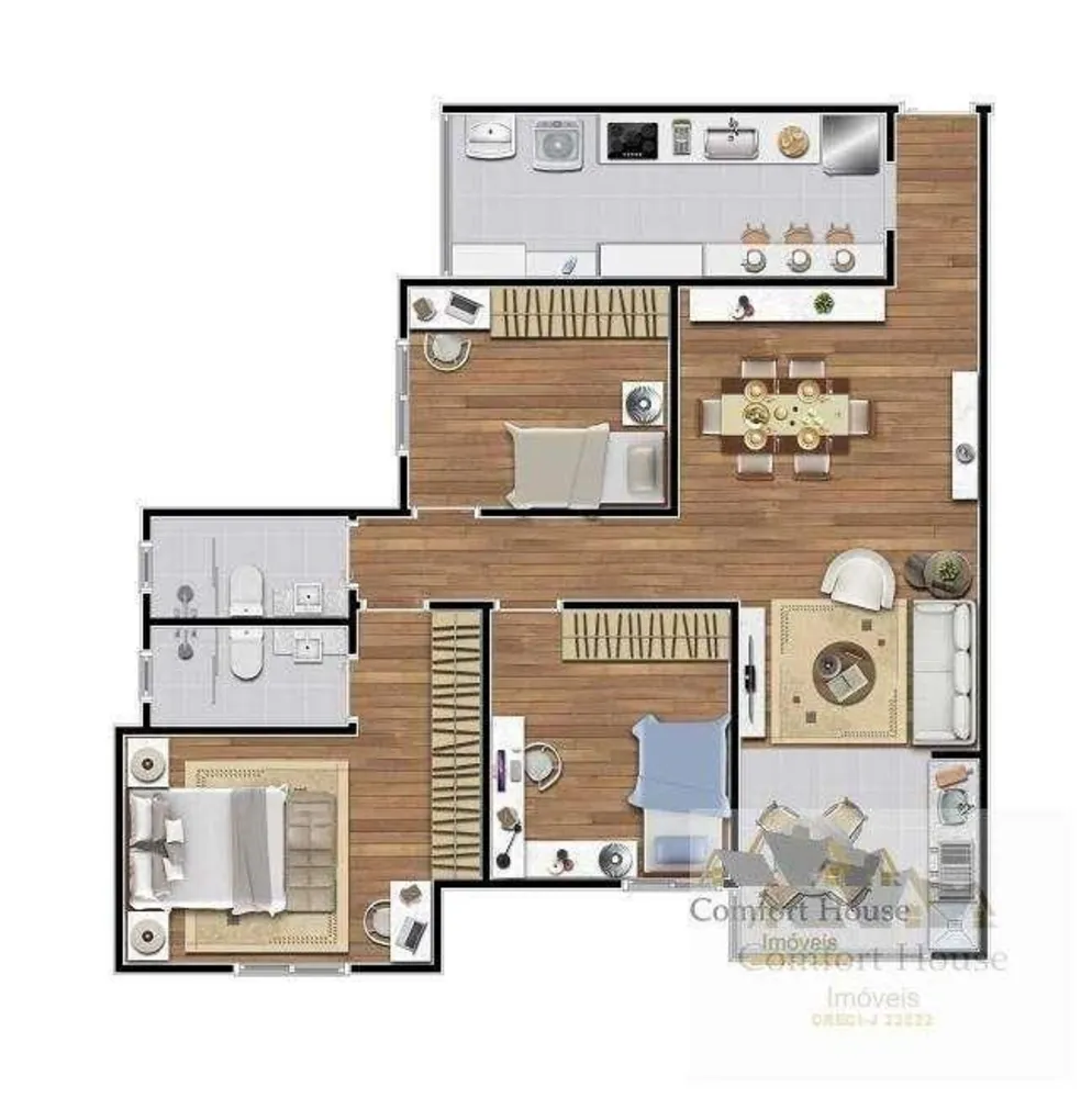 Apartamento, 3 quartos, 92 m² - Foto 8