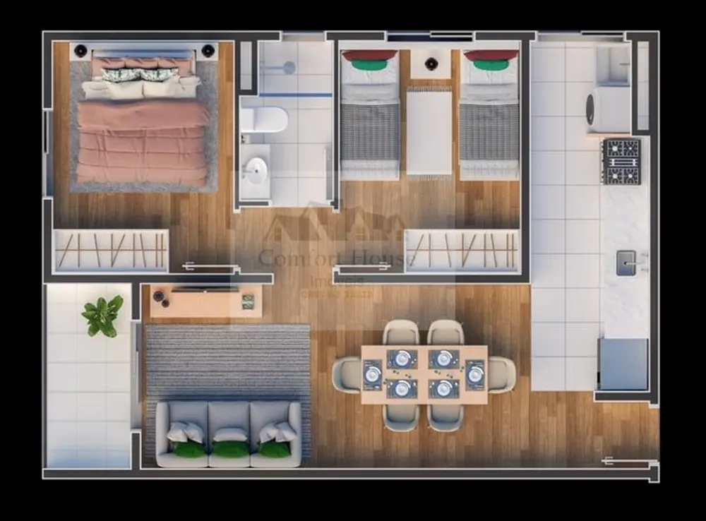 Apartamento, 2 quartos, 50 m² - Foto 6