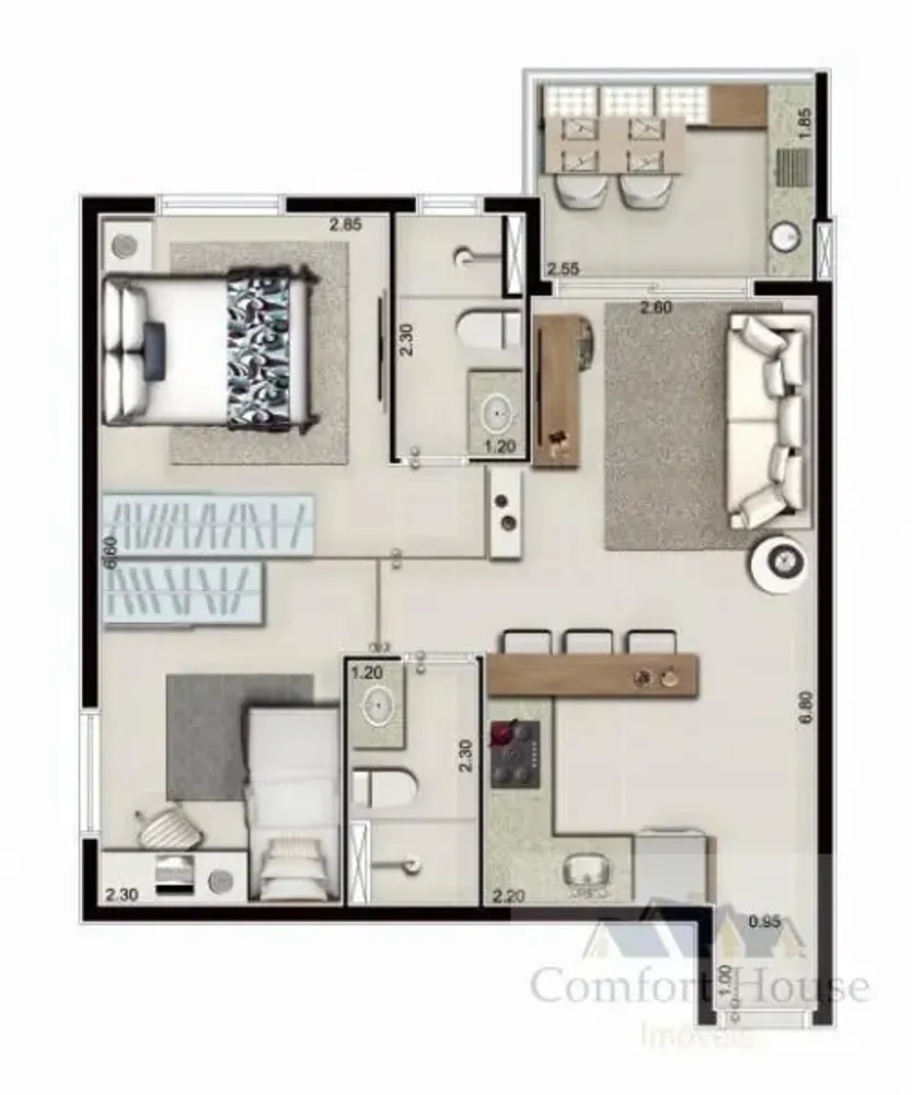 Apartamento, 1 quarto, 36 m² - Foto 16