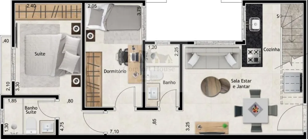 Apartamento, 2 quartos, 50 m² - Foto 9
