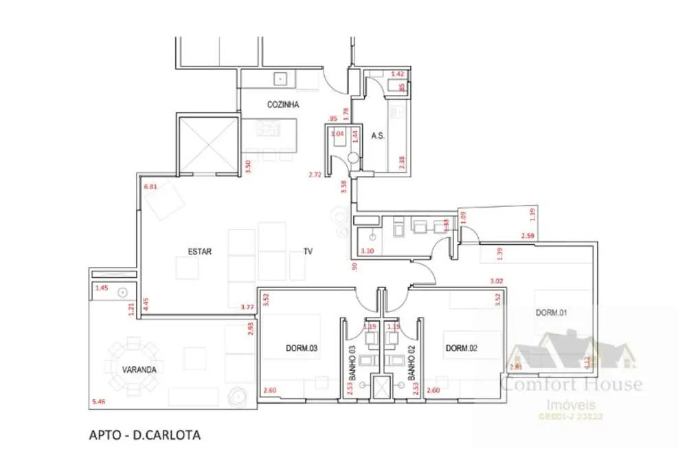 Apartamento, 3 quartos, 125 m² - Foto 2