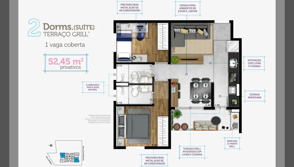 Casa, 2 quartos, 38 m² - Foto 9